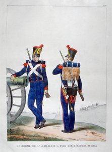 Uniforms of a Swiss artillery regiment