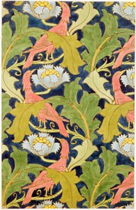 Design for printed linen, printed by G.O. and J.Baker