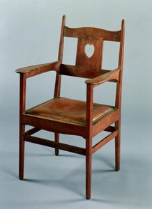 Dining Chair with Arms and Drop-in Seat, c.1902 by Charles Francis Annesley Voysey