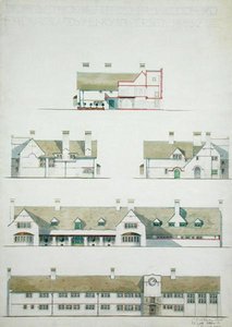 Proposed house at Higham Woodford, Essex for Lady Henry Somerset