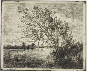 Clump of Alder Trees by Charles Francois Daubigny