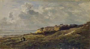 Coastal Landscape in Normandy by Charles Francois Daubigny