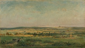 Grain Harvest by Charles Francois Daubigny