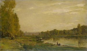 Landscape on the Oise by Charles Francois Daubigny