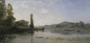 Landscape with a River by Charles Francois Daubigny
