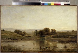 The Pond by Charles Francois Daubigny