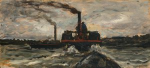 River Boat by Charles Francois Daubigny