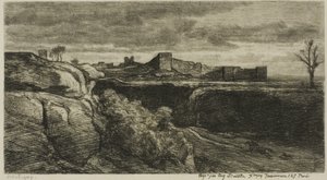 Ruins of the Château of Crémieux (Isère)