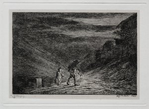 The Boat Trip: The Search for an Inn by Charles Francois Daubigny