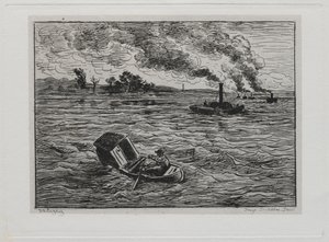 The Boat Trip: The Steamboats or Watch Out for the Steamers, 1861