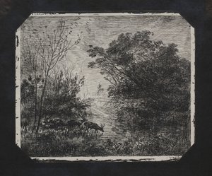The Deer by Charles Francois Daubigny