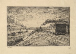 The Departure by Charles Francois Daubigny