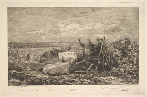 The Harvest Souvenir of the Morvan by Charles Francois Daubigny