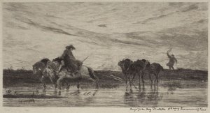 The Work Horses by Charles Francois Daubigny