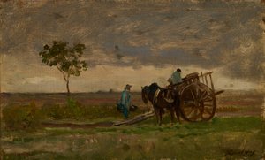 Vast Landscape with Farmer