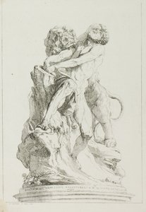 Milo of Croton by Charles Francois Hutin