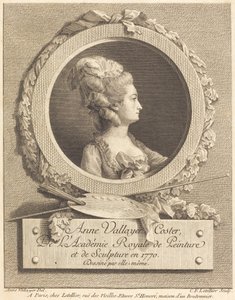Anne Vallayer-Coster by Charles Francois Le Tellier after Anne Vallayer Coster