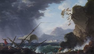 A Wreck on a Rocky Coast