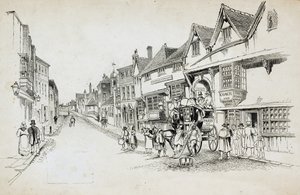 High Street, Canterbury, Kent by Charles George Harper