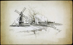 Wellington Windmill, Barking, London, 1892-1933 by Charles George Harper