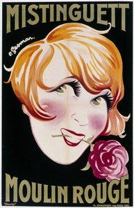 Mistinguett at the Moulin Rouge by Charles Gesmar