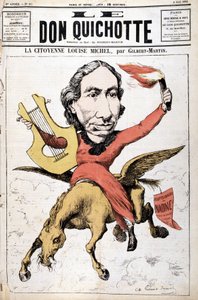 Cartoon of La Citoyenne Louise Michel - in “Le Don Quixote” from 05/05/1882