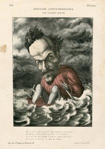 Contemporary Grimaces - Illustration by Charles Gilbert-Martin: Rochefort Henri - Sea