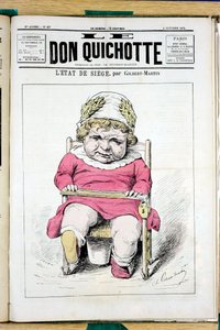 Cover of Le Don Quixote, number 67, Satirical in Colours by Charles Gilbert Martin