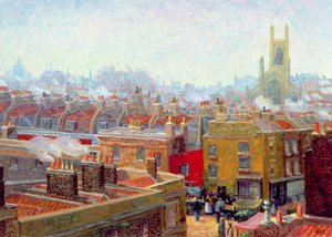 A Corner in Chelsea by Charles Ginner
