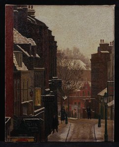 Flask Walk under Snow