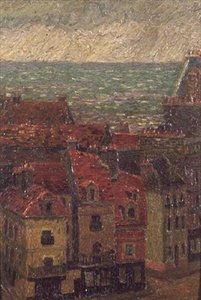 Rooftops, Le Havre by Charles Ginner