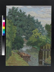The Punt in the Mill Stream, c.1930 by Charles Ginner