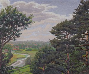 The River Avon, Near Salisbury by Charles Ginner