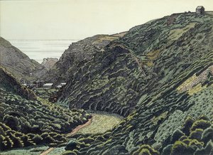The Valency Valley, Boscastle, Cornwall by Charles Ginner