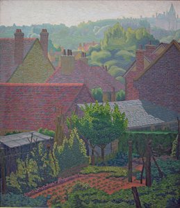 Village Rooftops by Charles Ginner