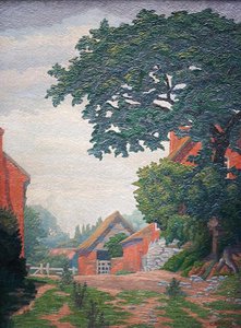 Woodlane Farm, Bearley by Charles Ginner