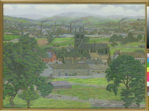 Yeadon Church, near Leeds by Charles Ginner