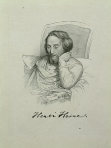 Portrait of the poet Heinrich Heine 1797-1856, 1851 by Charles Gleyre