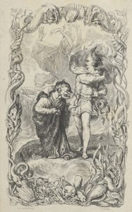 Illustration to the Tempest: Caliban, Ferdinand and Ariel, 1836 by Charles Gray