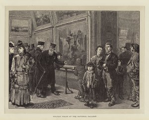 Holiday Folks at the National Gallery by Charles Green