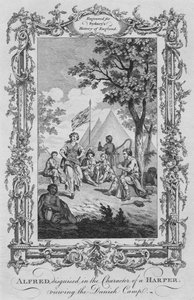 Alfred, disguised in the Character of a Harper, viewing the Danish Camp, 1773 by Charles Grignion