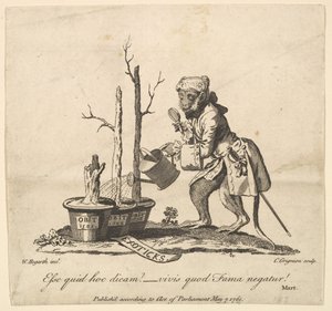 Tailpiece to the Catalogue of Pictures Exhibited in Spring Garden by Charles Grignion