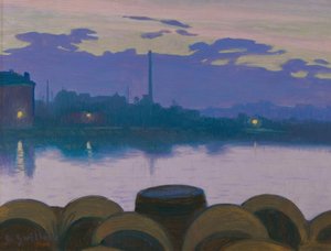 River Landscape by Charles Guilloux