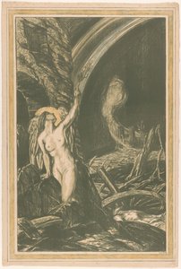 Allegory of the Rebirth of Art after World War I by Charles Haslewood Shannon (signed by artist)