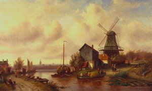 A Dutch River Village