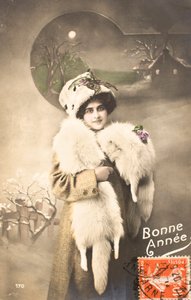 Old Postcard/Happy New Year/Greetings
