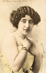 Old Postcard/Woman of the Belle Epoque