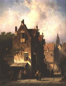 Street Scene with Figures