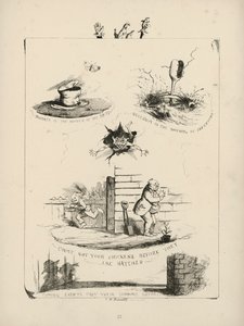 Page from Proverbs with Pictures by Charles H Bennett