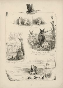 Page from Proverbs with Pictures by Charles H Bennett
